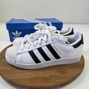 Adidas Originals Superstar Shoes Mens Size 7 White Black Shell Toe C77124